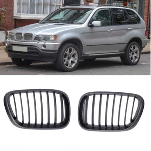 Parrilla delantera parrilla delantera capucha L&R parrillas para riñón para BMW E53 X5 2000-2003 - Imagen 1 de 7