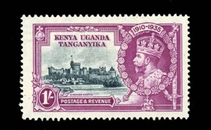 [KUT] 1935 1s SG 127f ‘Diagonal Line By Turret' ERROR (MH) - Picture 1 of 3