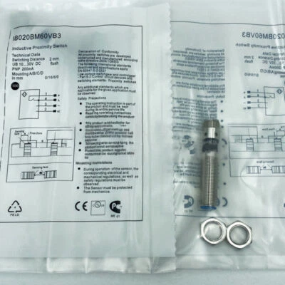 1PCS New For WENGLOR Proximity Switch 10-30VDC 200mA 2mm Sensor IB020BM60VB3 - Image 1 of 2