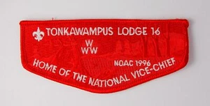 Tonkawampus Lodge 16 1996 National Vice Chief OA Flap (merged Totanhan Nakaha) - Picture 1 of 1