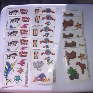 Vintage 1996 1997 Denny's Restaurant Lot 15 Sticker Sheets Bobby’s World Woody - Picture 1 of 4
