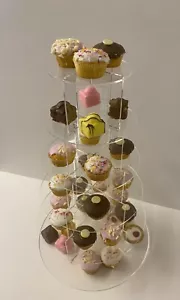 Soporte de exhibición de cupcakes de acrílico soporte para pasteles fiesta, boda, exhibición de bautizo - Imagen 1 de 7