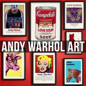 Andy Warhol Modern Art Poster Deko Wandbilder Poster Drucke A4 A3 A2 - Bild 1 von 13