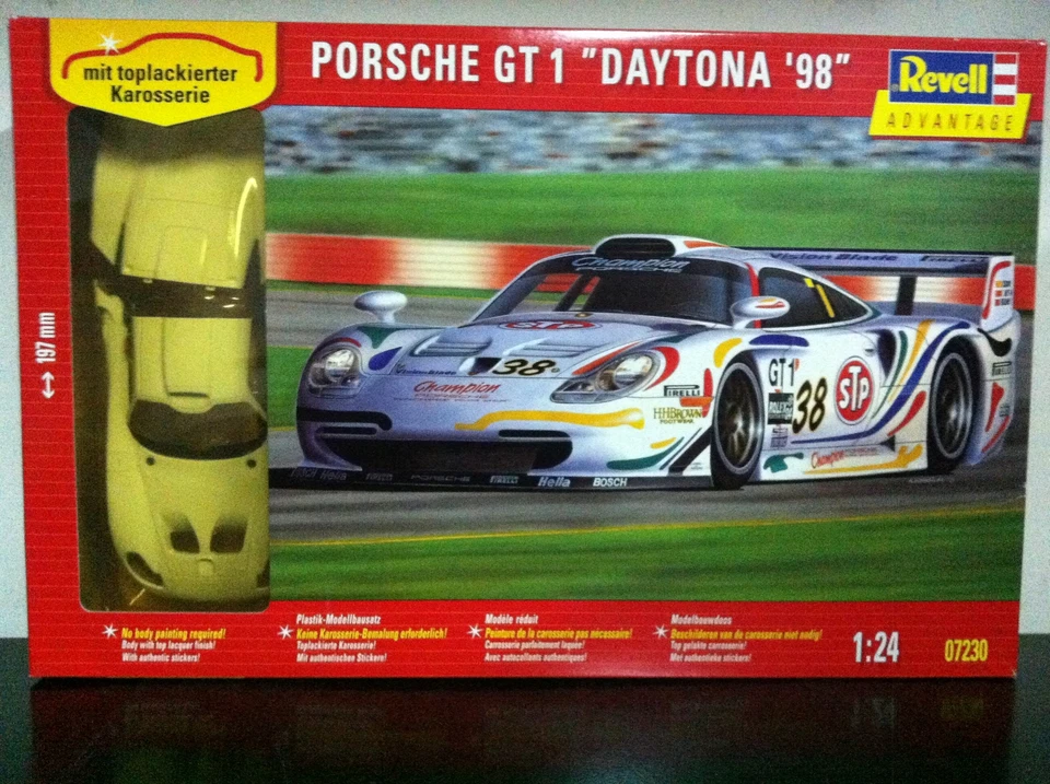 Revell Kit di Montaggio 1:24 7230 PORSCHE GT1 GT 1 DAYTONA '98 MIB, 1999 - Immagine 1 di 1