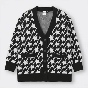 NUOVO cardigan Kirby of the Stars GU 2024 Collabo Limited oversize taglia M da JPN - Foto 1 di 3
