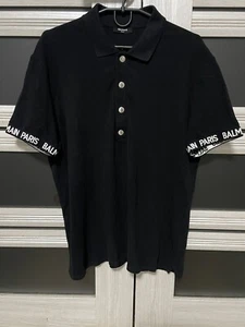 Camiseta polo de lujo Balmain Paris para hombre talla M - Imagen 1 de 14