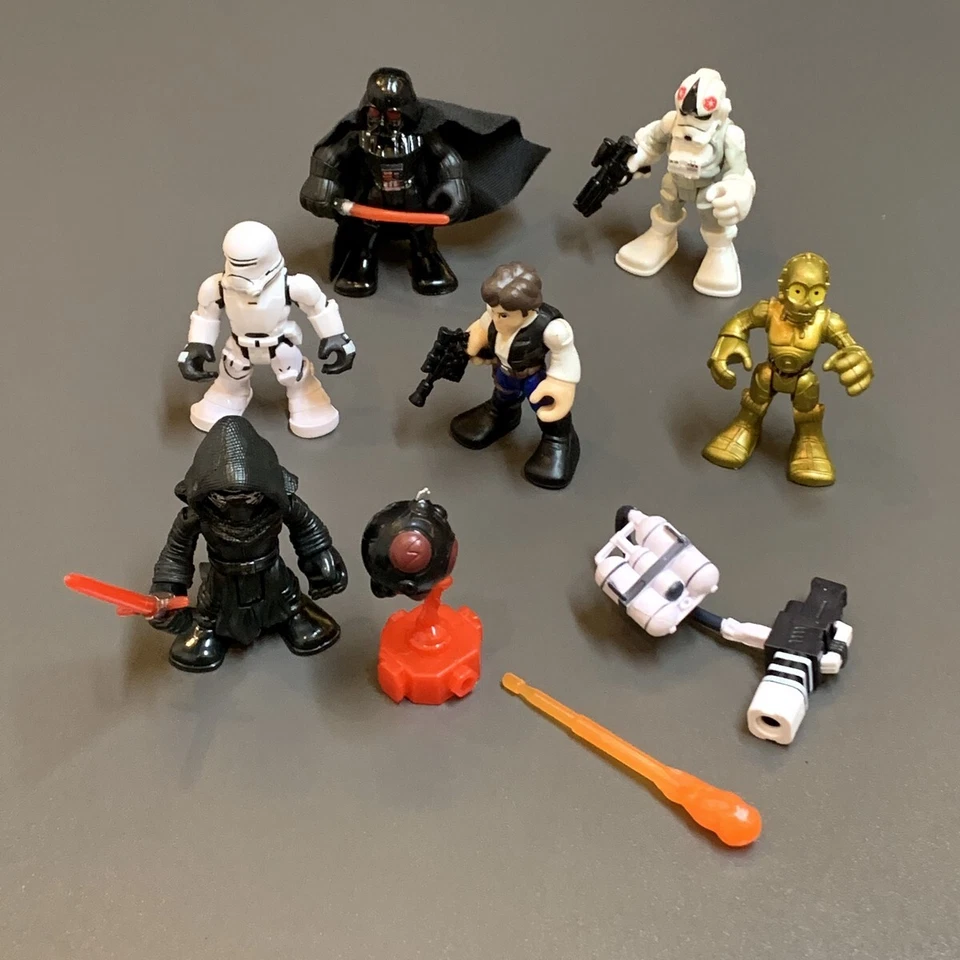 Star Wars Galactic Heroes Darth Vader Kylo Ren Trooper Han Solo Toys Playskool - Image 1 of 3