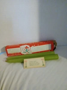 VINTAGE 2 8 INCH LONG BAYBERRY CANDLES With Box ,card - Picture 1 of 2