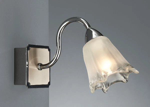 Lámpara de pared masiva Philips Aqua 34097/11/10 plateada cromada única IP21 Foto 1 de 1