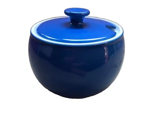 Dibbern Solid Color Zuckerdose samt Deckel Blau = Kornblume neuwertiger Zustand - Bild 1 von 12