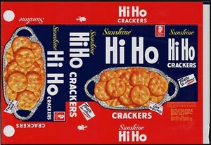 Vintage box wrapper SUNSHINE HI HO CRACKERS Sunshine Biscuits Long Island City - Picture 1 of 2