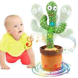 Tiktok Dancing Cactus Repeat Talking Plush Toy Singing Education Decor For Kids