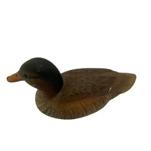 Duck Wood American Wildlife Collection Greenwing Duck Signed & Dated 1985. - Picture 1 of 7