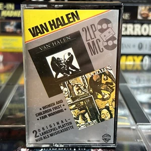 Van Halen - Women & Children First / Fair Warning Cassette Tested 2LP MC Germany - Picture 1 of 12