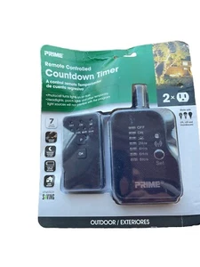 Prime TNRCOCD2-RC Nero Timer Programmabile da Esterno 24 ore con Telecomando - Foto 1 di 2