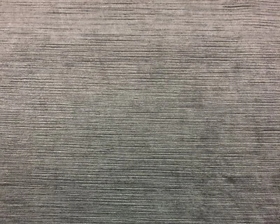 RODOLPH FABRICS PERSUASION PEWTER GRAY RIBBED VELVET MULITUSE FABRIC BTY 55"W - Image 1 of 4