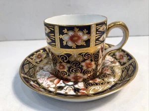 Antique Royal Crown Derby Traditional Imari Demitasse Cup & Saucer Circa 1899 - Bild 1 von 6