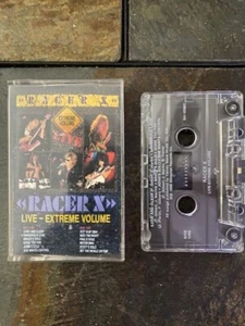 RACER X Live - Extreme Volume cassette 1988 Shrapnel PAUL GILBERT Mr. Big OOP - Picture 1 of 2