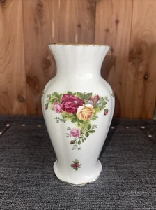 VINTAGE ROYAL ALBERT OLD COUNTRY ROSE 7 ZOLL MONTROSE VASE - Bild 1 von 6