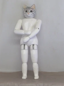 Poupée Très Grand Chat " GC A " 40 CM CAT Doll - Foto 1 di 6