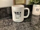New RAE DUNN Artisan Collection "MOO" Farmhouse Cow Mug