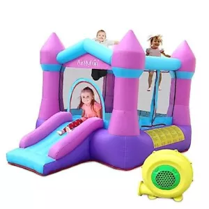 Pink Inflatable Toddler Bounce House with Blower, Indoor/Outdoor Castle Pink - Picture 1 of 7