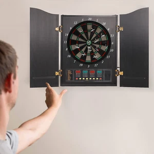 Elektronische Schrank Dartscheibe Dekorative Dartscheibe Schrank Set Schwarz - Bild 1 von 21