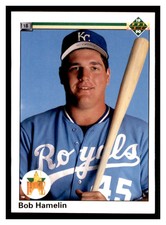 1990 Upper Deck #45 BOB HAMELIN RC Kansas City Royals ~B4JJ