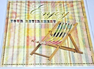 Retirement Card. Deckchair Theme. Blank Card by Twice as Nice Cards - Picture 1 of 2