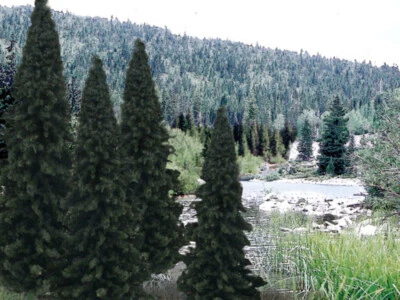 Woodland Scenics TR1586 4" - 6" Evergreen Blend Trees (13) - Image 1 of 4