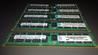 Lot 5 Samsung/IBM 4Go RAM Server 2Rx4 PC3-10600R-09-10-E1-D2 - Photo 1/3