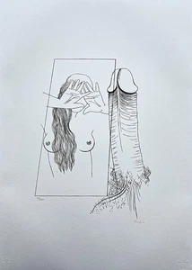 TOYEN - Erotic scene III - numbered edition 58/500, 50x70 cm (19,7x27,6 in) - Picture 1 of 4