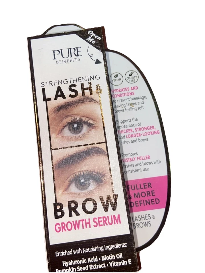 Pure Benefits 强化睫毛和生长精华 0.14 液量盎司 — 第 1/4 张图片