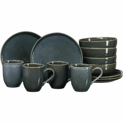Ritzenhoff & Breker breakfast service Eda slate 12 pieces, earthenware, gray - Image 1 of 2