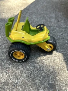 Vintage Tonka 3 Wheeler Trike ATV Green Yellow Pressed Steel - Picture 1 of 8