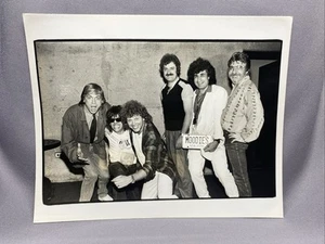 1986 Vintage RARE Black & White Photo Justin Hayward The Moody Blues Rock n Roll - Picture 1 of 9