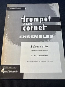 Scherzetto Trumpet Quartet by G.W. Lotzenhiser Rubank HL04479703 Music Book - Picture 1 of 3