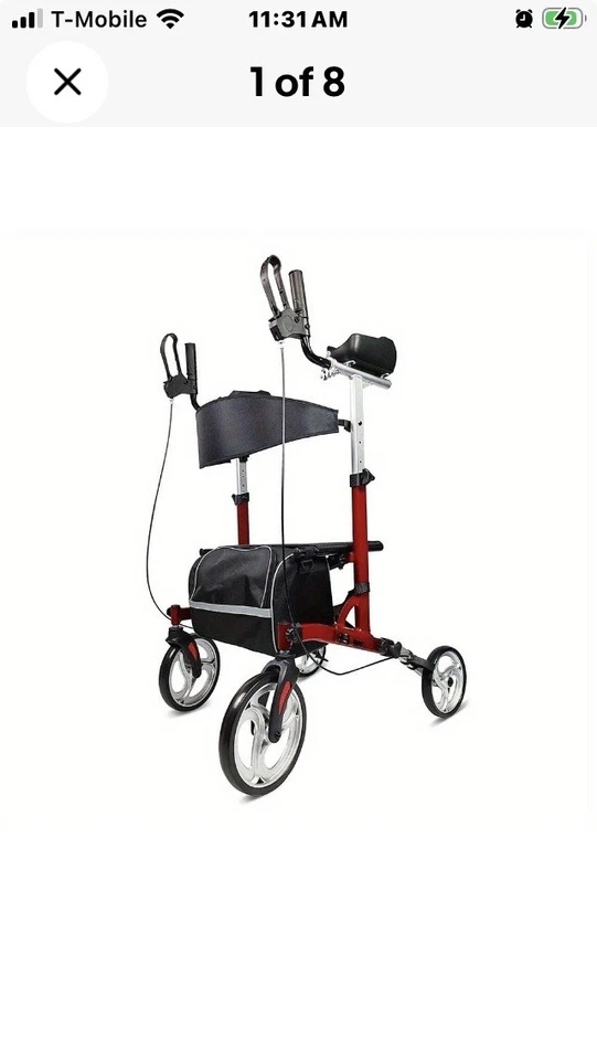 Heavy Duty Upright Walker  Aluminum - Image 1 of 2