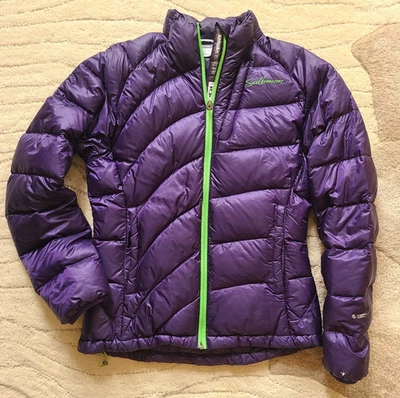 SALOMON DOWN LIGHTWEIGHT  PERTEX QUANTUM JACKET, sz S,  Plum (purple) - Image 1 of 4