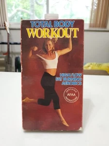 Total Body Workout VHS MNTEX 1990 KRESICS High/Low Fat Burning Aerobics Exercise - Picture 1 of 3