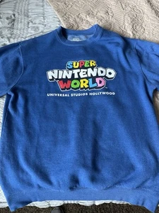 Vintage Universal Studios Super Nintendo World Hoodie Größe XL Farbe blau, gebraucht - Bild 1 von 7
