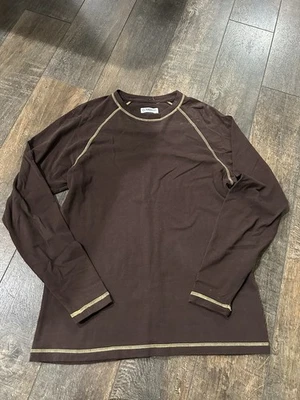 Camisa mediana marrón manga larga calce relajado para hombre Magellan Outdoors Foto 1 de 4