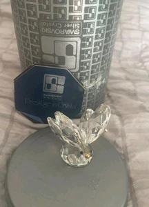 Swarovski silver crystal butterfly ornament new box slight damage storage - Picture 1 of 5