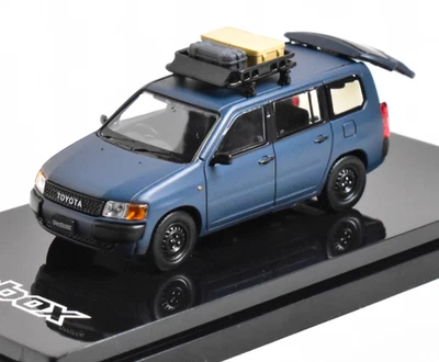 AL HobbyJapan 1:64 Azul Mate TOYOTA Probox Mini Van Modelo Diecast Coche Coleccionable  Foto 1 de 2