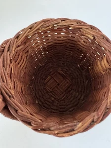 Vintage Avon Wicker Owl Mug in Ceramic Mug Rattan Mug Holder 12 Ounces - Picture 1 of 19
