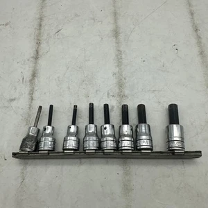 Snap On (FA Series) 3/8” Drive Hex Bit Allen Socket 8 Pc Set SAE 1/8" to 3/8" - Bild 1 von 4