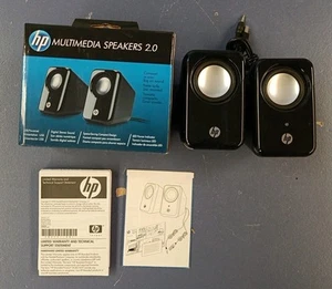 HP Multimedia Speakers for Laptop Desktop Small USB Audio Jack - Afbeelding 1 van 4