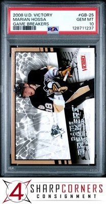 2008 UPPER DECK VICTORY GAME BREAKERS #GB-25 MARIAN HOSSA HOF POP 1 PSA 10 - Image 1 of 3
