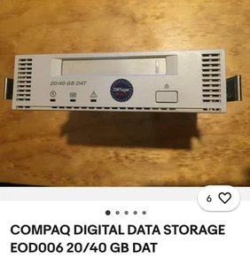 COMPAQ DIGITAL DATA STORAGE EOD006 20/40 GB DAT - Afbeelding 1 van 7