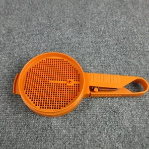 Tupperware Sift-it Sifter Orange Dry Ingredient Flour Sugar 1689 Vintage - Picture 1 of 2